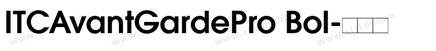 ITCAvantGardePro Bol字体转换